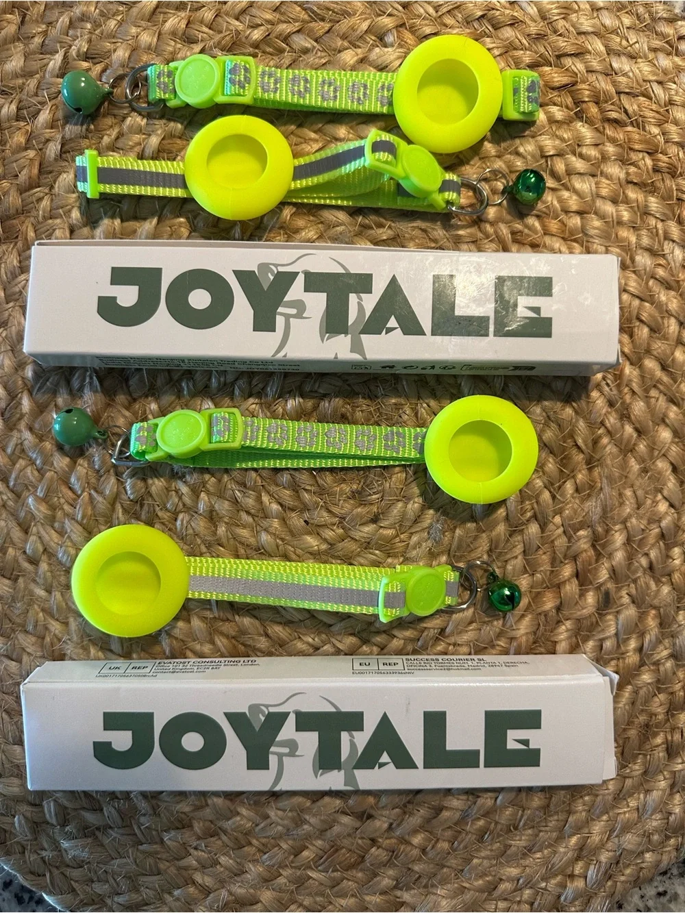 Joytale Reflective AirTag Cat/ Dog Collar (tracker not included) 2 sets